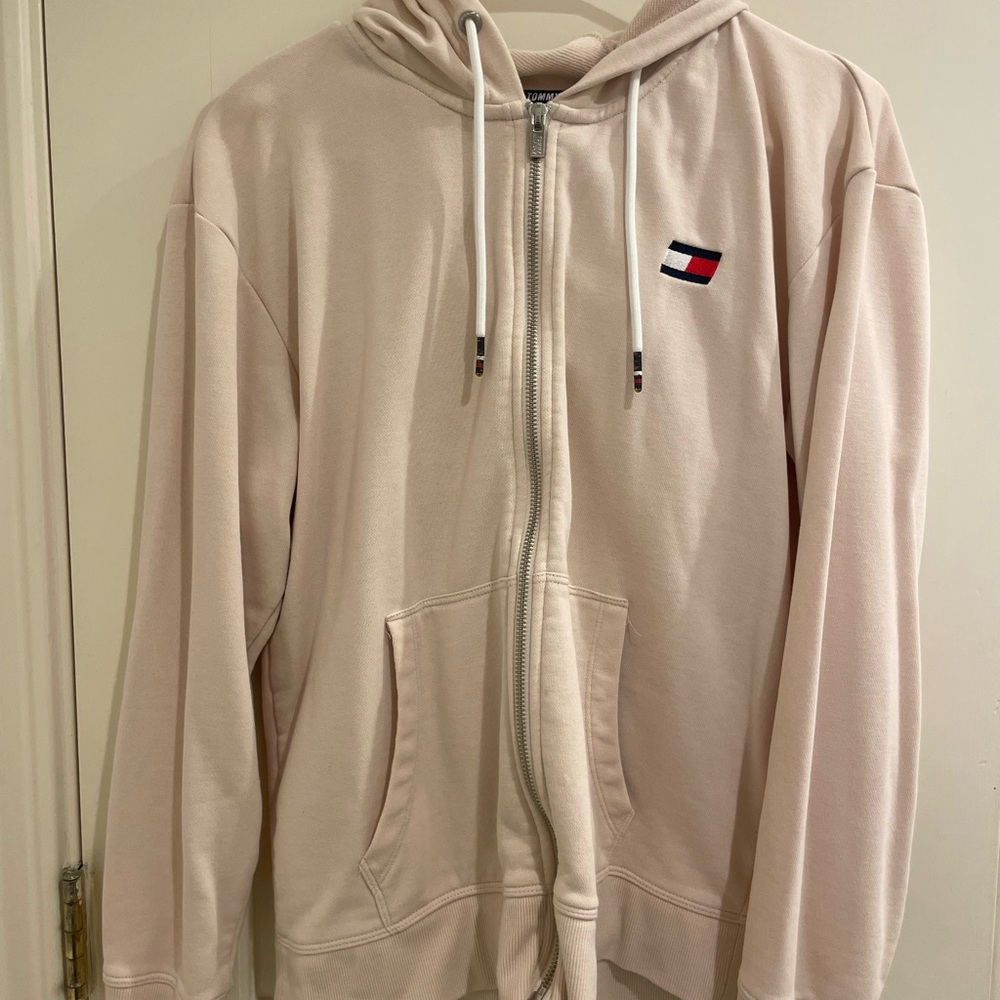 Tommy Hilfiger Light Pink Zip-Up Hoodie